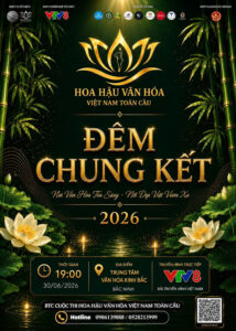 Chung kết Hoa hậu Văn hóa Việt Nam Toàn cầu 2026 tối nay diễn ra tại Bắc Ninh